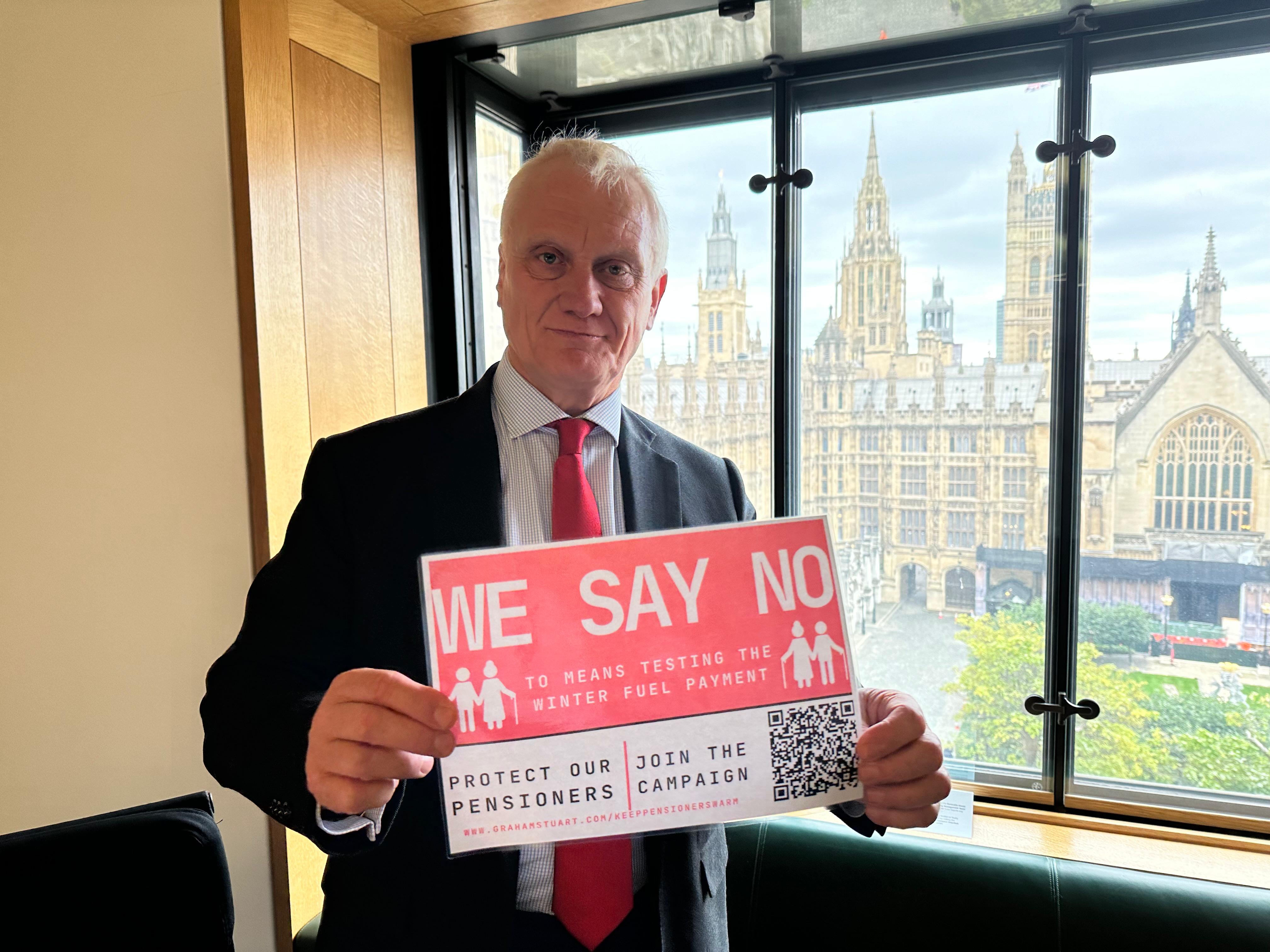 Graham launches campaign to Protect Our Pensioners Graham Stuart MP